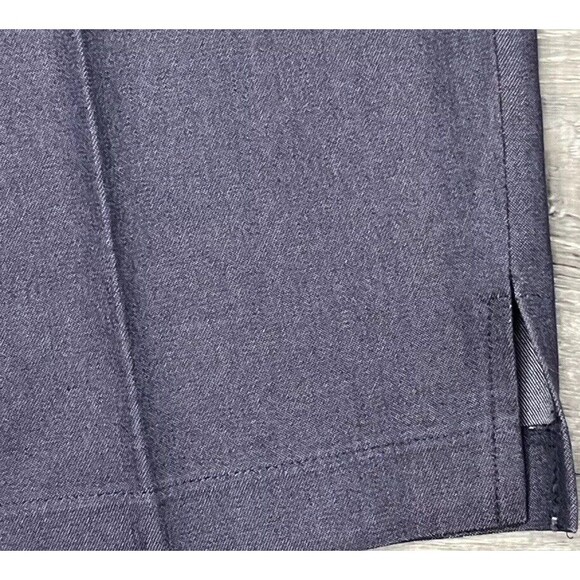 Laundry Shelli Segal Pants Crop Dress Slacks Blue‎ Pockets Slits 6 Career Preppy - Picture 3 of 6